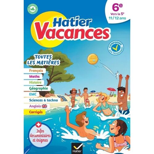 Hatier Vacances De La 6e Vers La 5e - Toutes Les Matières