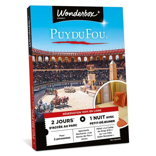 Coffret Cadeau Wonderbox -Puy Du Fou Séjour Classique
