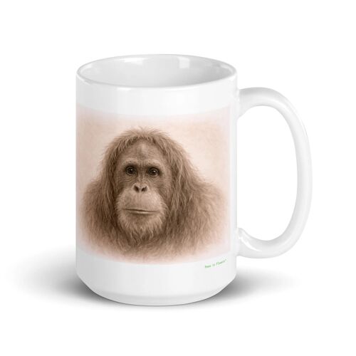 Mug Orang-Outan, Portrait En Graphite 425 Ml