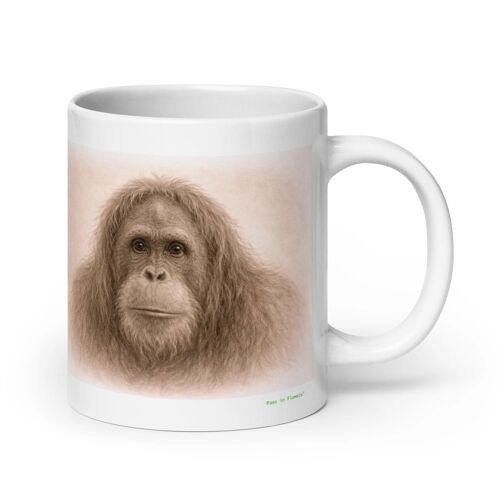 Mug Orang-Outan, Portrait En Graphite 567 Ml