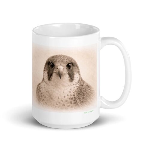 Mug Faucon Pèlerin, Portrait En Graphite 425 Ml