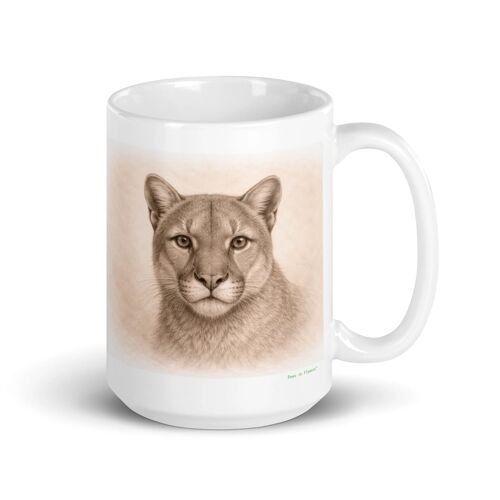 Mug Puma, Portrait En Graphite 425 Ml