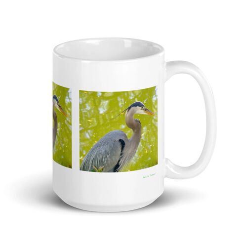 Mug Héron, Le Chasseur Immobile Du Bord De L'eau 425 Ml