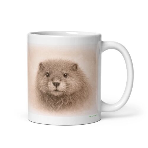 Mug Rat Musqué, Portrait En Graphite 312 Ml