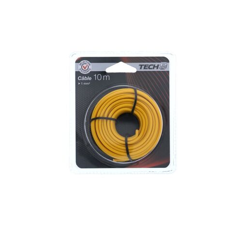 1 câble 10m 1 mm² jaune - Sélection d'Experts - Tech9