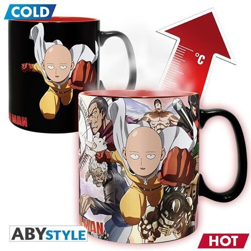 One Punch Man Mug Thermo-Réactif Héros Grand Contenant