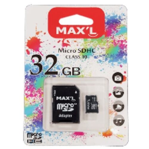 Carte Mémoire Micro SDHC/SDXC Maxell 32 Go Class 10 + adaptateur
