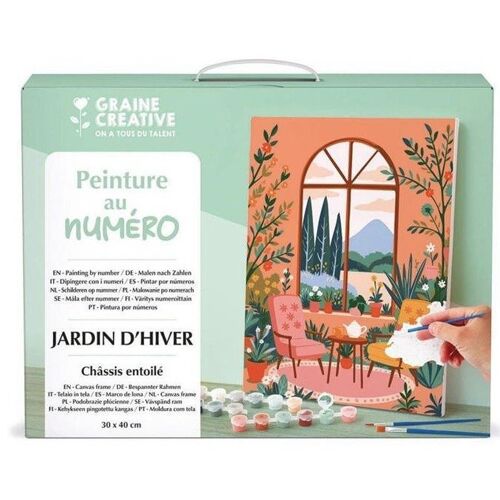 Peinture Au Numero 30x40 Cm - Jardin D'hiver