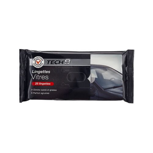 Lingettes vitres x25 - Sélection d'Experts - Tech9