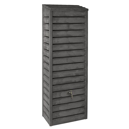Récupérateur à eau FORESTIER 300 Litres Anthracite 39 x 60 x ht 182 cm