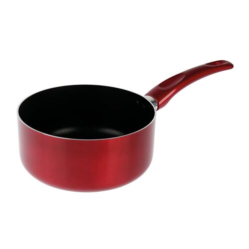 Casserole Aluminium Pressé Gamme Carmin Diam. 20 Cm H 9 Cm Rev Int Aa Ppg Xylan 2 Couches Sans Pfoa Rouge Brillant Manch Thermo Peint Ep Corps 2.5 Mm Ind