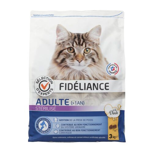 Croquettes Chat Adulte Stérilisé À La Dinde