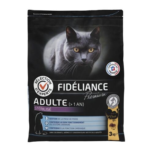 Croquettes Chat Adulte Stérilisé Riche En Dinde