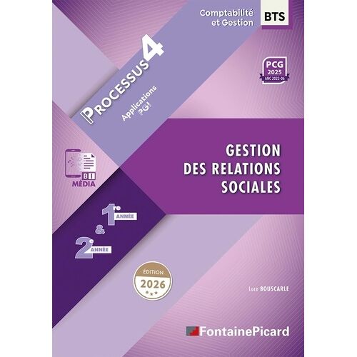 Gestion Des Relations Sociales 1re Et 2e Années Bts Cg - Processus 4
