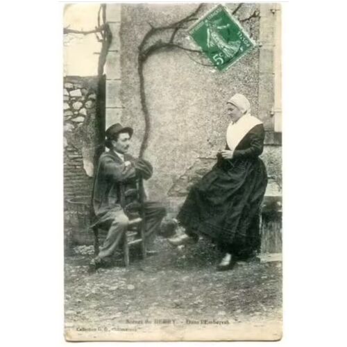 Carte Postale Ancienne - " Scènes Du Berry - Dans L' Embarras "