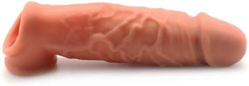 Kalanka-Brown Colour Realistic Penis Sleeve Extender, Extra Girth And Length, 5.9-Inch