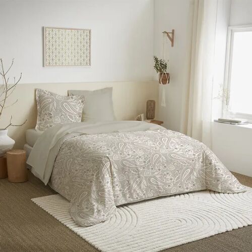 Parure De Draps 4 Pièces - Matin Calin - Cachemire Naturel - 100% Coton - 57 Fils/Cm² - Hypoallergénique