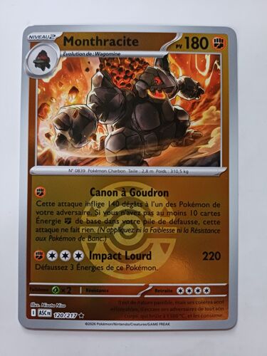 Monthracite, 120/217, Reverse Pokéball, "Héros Transcendants".