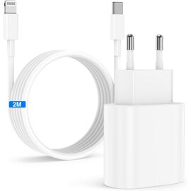 KALANKA-Chargeur iphone Rapide, Adaptateur USB C Chargeur Rapide avec 2m Cable Lightning USBC, Compatible iPhone 14/14Pro/13/13 Mini/13 Pro/13 Max/12/12 Pro/12 Pro Max/11/11 Pro/11 Pro Max