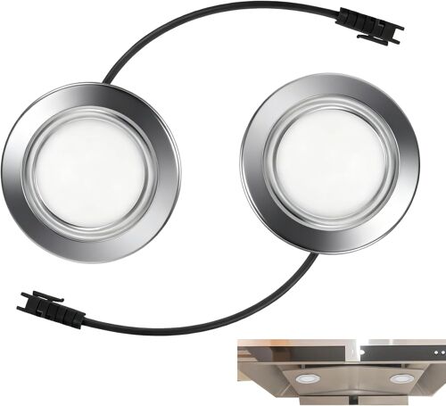 Kalanka-2 Ampoules Led Pour Hotte Encastr¿¿E, Dc 12v, 6500k, ¿¿Clairage Ultra Brillant, Remplacement En Acier Inoxydable, Accessoires De Cuisine Pour Am¿¿Liorer La Visibilit¿¿ Et La S¿¿Curit¿¿