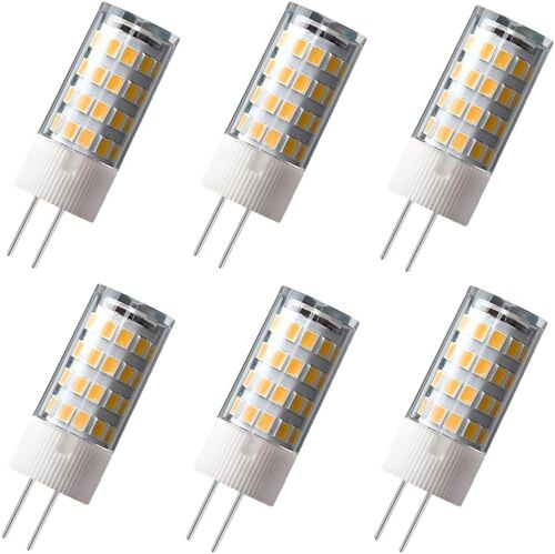 Kalanka-Lot De 6 Ampoules Led G4 Ac/Dc 12v, 5w, 500 Lumens, Blanc Chaud 3000k, Angle De Faisceau 360¡Ã, ¿¿Quivalent G4 Halog¿¿Ne 50w, Not Dimmable