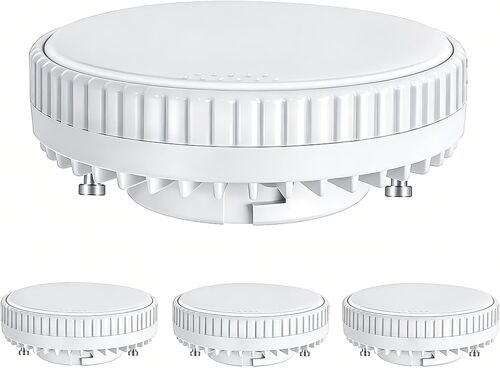 Kalanka-Ampoule Led Gx53 Plat 7w 600lm 3000k Blanc Chaud, Indice De Rendu De Couleur 95, 60000 Heures De Dur¿¿E De Vie, Facile ¿¿ Installer, Lot De 4 Pi¿¿Ces Pour Plafond, Cuisine, Salle De Bain Et Dres