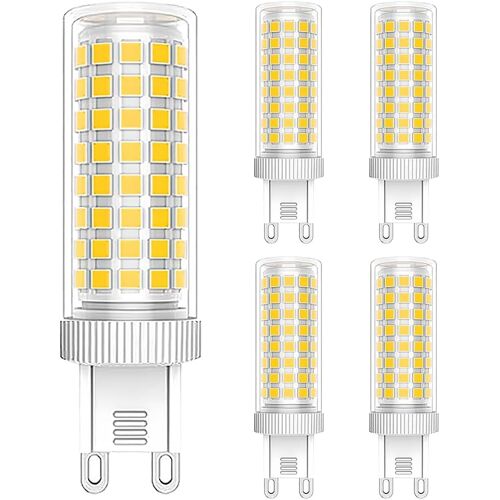 Kalanka-Ampoules Led G9, 3000k Blanc Chaud, 12w ¿¿Quivaut ¿¿ 90w Halog¿¿Ne, Culot Bipin, Pour Usage Domestique Et Bureau, Non-Dimmable, Lot De 5