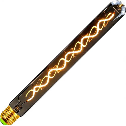 Kalanka-Ampoules Led Longues Tubes Vintage Tianfan 300mm ¿Õ32mm, Ampoule Edison 2000kelvin Super Jaune Chaud De 4w ¿¿ Intensit¿¿ R¿¿Glable 220-240v, Ampoule D¿¿Corative Sp¿¿Ciale En Verre Gris Fum¿¿