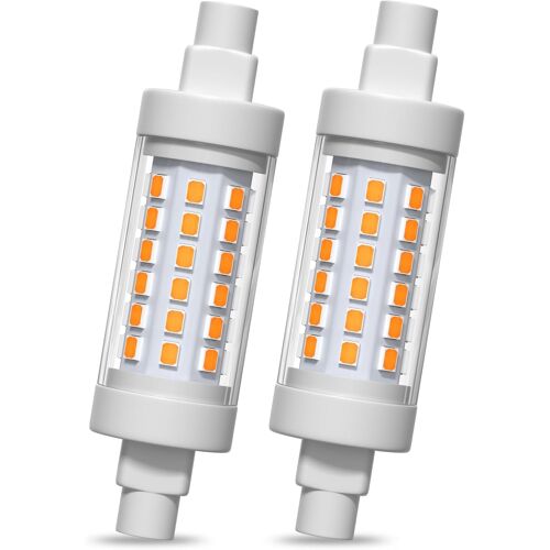 Kalanka-Ampoule Led 10w 78mm R7s, Dimmable Blanc Chaud 3000k Crayon J78 R7s Lin¿¿Aire Projecteur Remplacement Pour Halog¿¿Nes, Pour Lampadaire, L¡¯¿¿Clairage De Paysage, S¿¿Curit(Lot De 2)