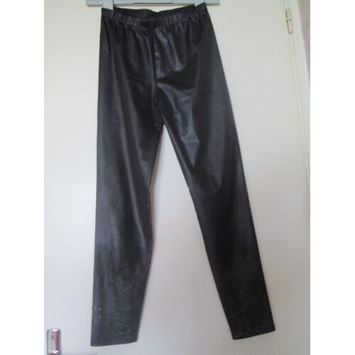 Legging Noir À Paillettes