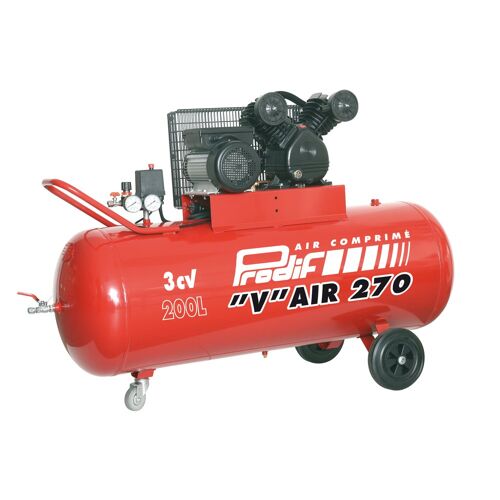 Compresseur à courroie Vfonte 200l 3cv monophasé PRODIF VC3052003M