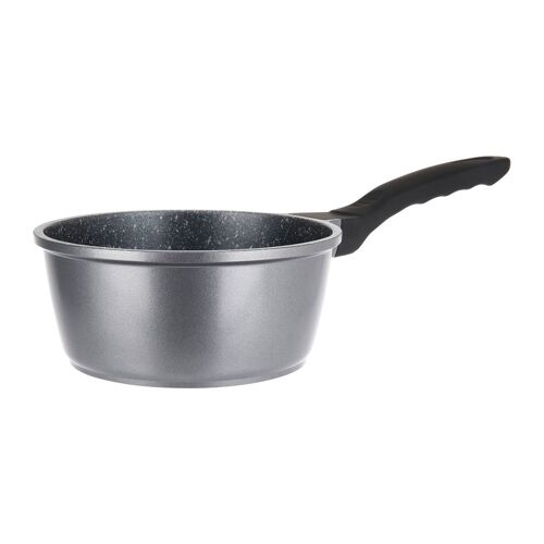 Casserole Fonte Aluminium Gris Revetement Anti Adhesif Poignee Soft Touch 16x7