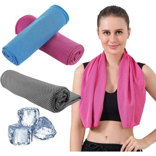 Serviette Rafraîchissante - Lot De 3 - Microfibre - Séchage Rapide - Idéale Pour Le Sport