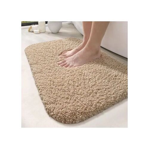 Tapis De Bain - Dexi - 40x60 Cm - Beige - Antidérapant - Ultra Absorbant