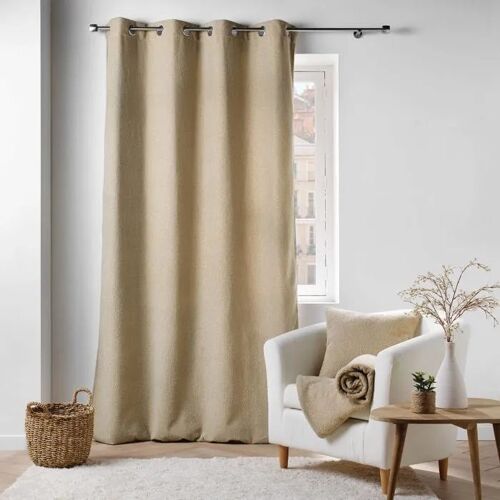 1 Rideau Bouclette Wooly 140 X 240 Cm Beige
