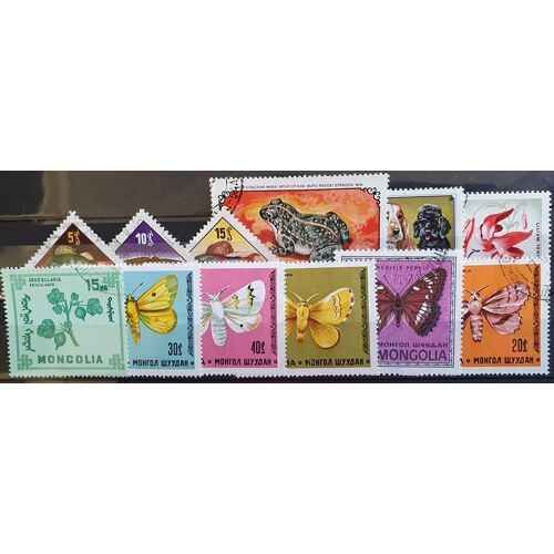 Mongolie Oblitéré Lot De 12 Timbres De 1963-78