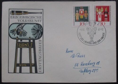 Allemagne Orientale Enveloppe Cachet Berlin 06-12-1967