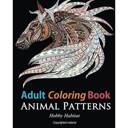 Animals: Adult Coloring Books:45 Stress Relieving Animal Coloring Designs (Stress Relief Coloring Books)