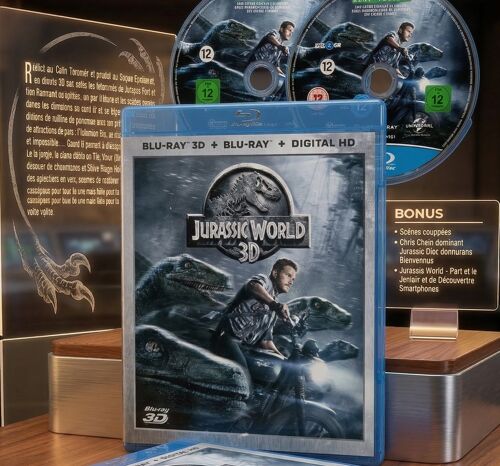 Jurassic World Blu-Ray 3d & 2d