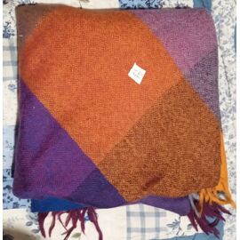 Grand Foulard - En Pure Laine Vierge Woolmark - A Franges - 1,95 X 0.90 M Environ - Réf F 3