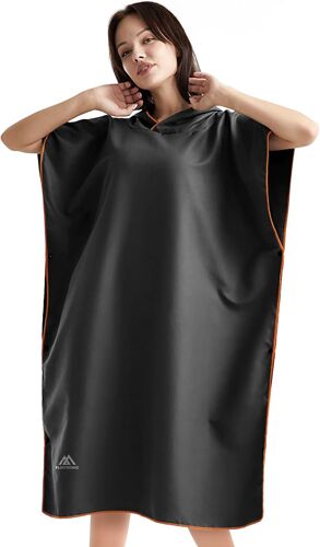 Kalanka-Changement Peignoir De Bain Changing Towel, 110 * 80 Cm Serviette De Poncho De Surf Avec Capuche Serviette De Bain À Capuche Adulte Serviettes De Plage En Microfibre Taille Unique
