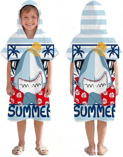 Kalanka-Poncho De Surf À Séchage Rapide, Serviette À Changer, Robe À Capuche Pour Enfants, Microfibre Natation Plage Surf Plongée Maison Sources Chaudes Parka De Bain