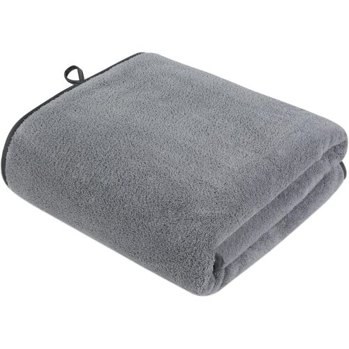 Kalanka-Serviette De Bain En Microfibre Taille Xxl, Super Absorbante, Douce Et Non Pelucheuse, Grande Serviette De Bain Pour La Douche, La Natation, Le Sauna, Le Spa, 70 × 140 Cm, Gris