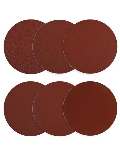 KALANKA-Kit Complet de 60 Disques Papier abrasif 100 mm - Multi-Grains (100/150/220/320/400/600) Pour Toutes les Étapes de Ponçage sur Bois, Aggloméré et Métal - Pour Ponceuse Orbitale