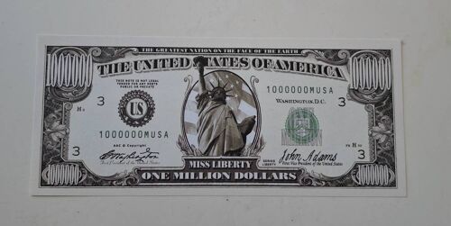 Usa Billet Fantaisie One Million Dollars