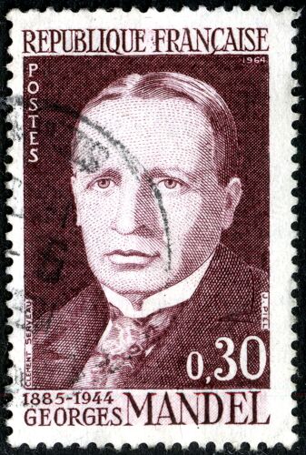 Timbre Oblitéré République Française , Georges Mandel 1885-1944 , Postes 1964 , 0,30