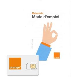 Pack SIM prépayé - Orange - 150 Go de données - Format triple découpe - Appels illimités - SMS illimités