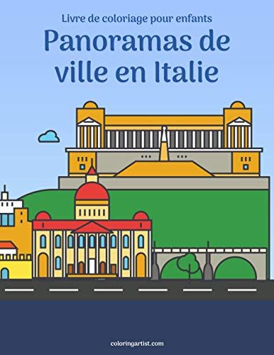 Livre De Coloriage Pour Enfants Panoramas De Ville En Italie