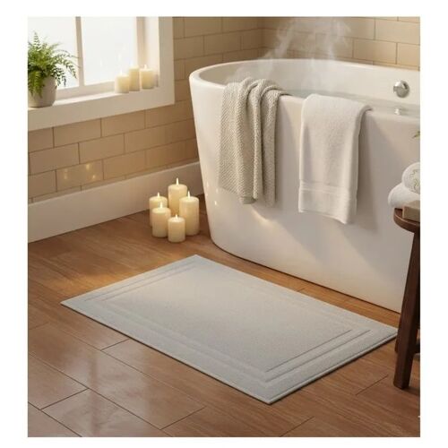 Tapis De Bain En Coton 45 X 70 Cm Lilas Lin