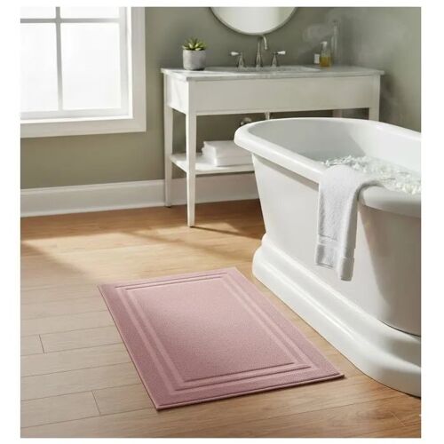 Tapis de bain en coton 45 x 70 cm Lilas rose